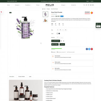 Melia Home Beauty: Stylish Templates for Makeup Stores