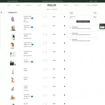 Melia Home Beauty: Stylish Templates for Makeup Stores