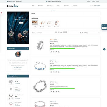 Beneiux - Stunning Templates for Jewelry Boutiques Beneiux - Stunning Templates for Jewelry Boutiques