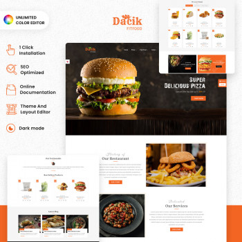 Dacik Fitfood - Unique Themes for Fast Food Retail
