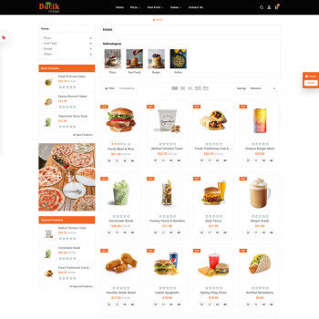 Dacik Fitfood - Unique Themes for Fast Food Retail