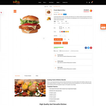 Dacik Fitfood - Unique Themes for Fast Food Retail