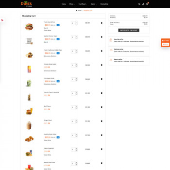 Dacik Fitfood - Unique Themes for Fast Food Retail