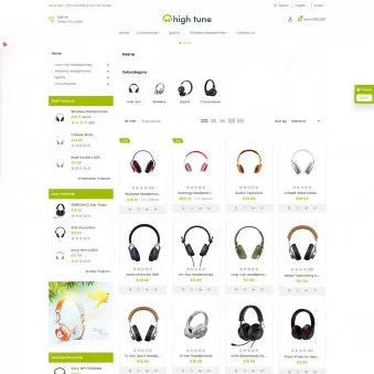 high tune - Modern Theme for Headphone Retailers