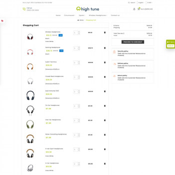 high tune - Modern Theme for Headphone Retailers