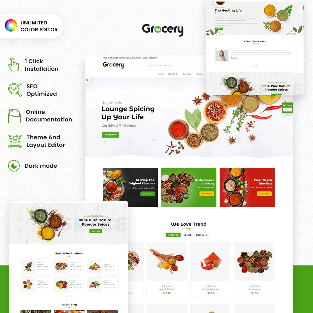 The Grocery Basket: Bringing Freshness Home
