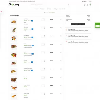 The Grocery Basket: Bringing Freshness Home