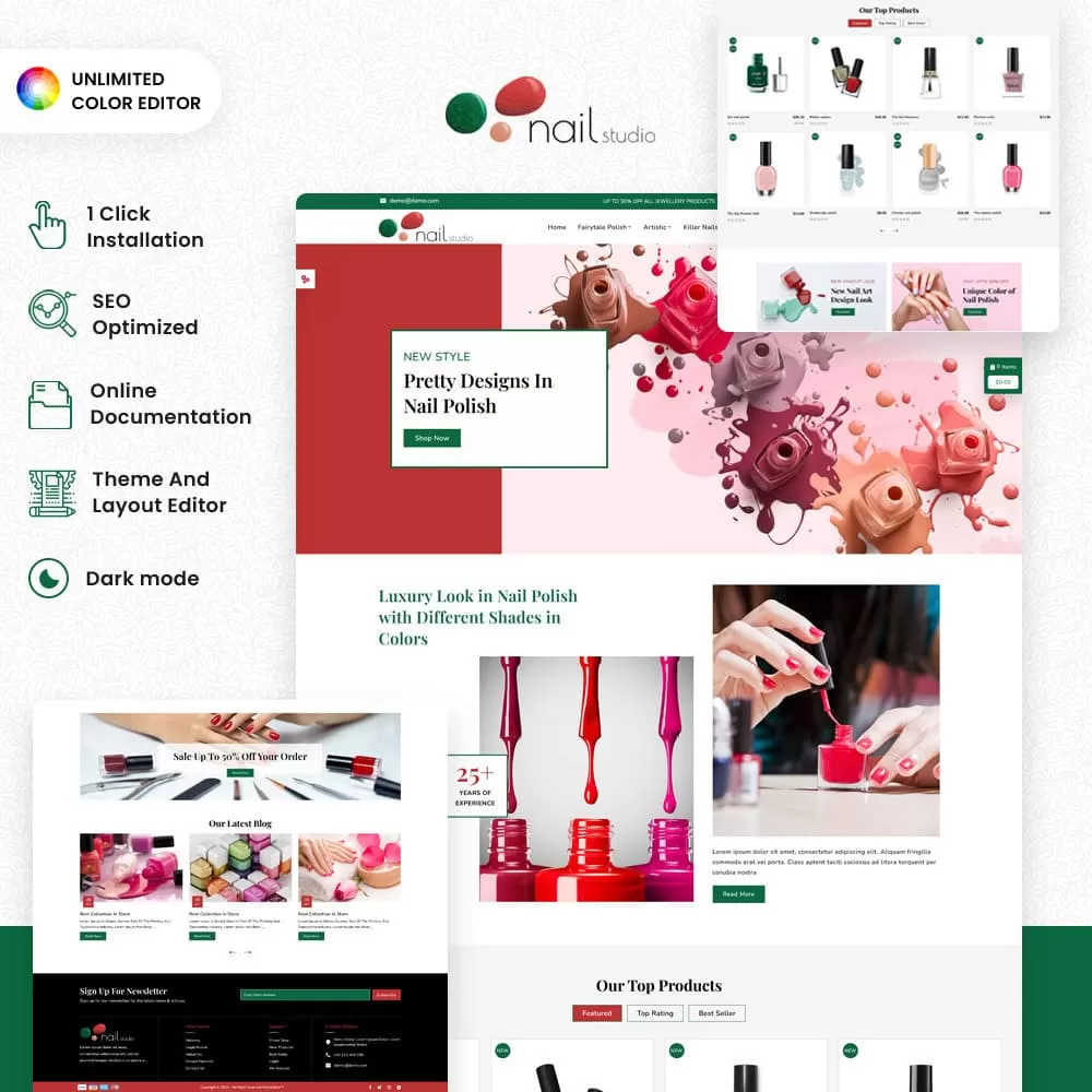 Nail Studio Colors and Creativity Unite