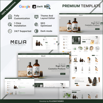 Melia Home Beauty: Stylish Templates for Makeup Stores
