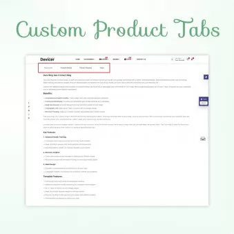 Custom Product Tabs
