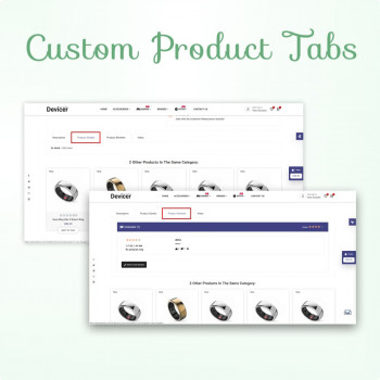 Custom Product Tabs Custom Product Tabs