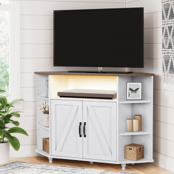Hjørne TV Stands: Space-Saving Corner TV Solutions
