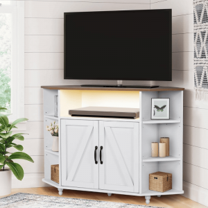 Hjørne TV Stands: Space-Saving Corner TV Solutions