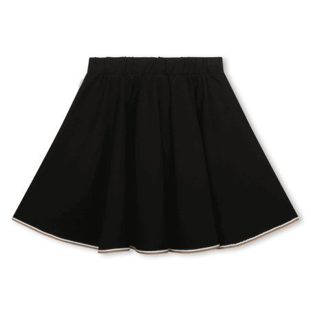 Trendy Skater Skirt with Bow-Tie Belt Detail