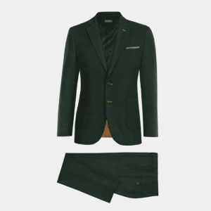 Two-Piece Slim-Fit Suit with Notched Lapel