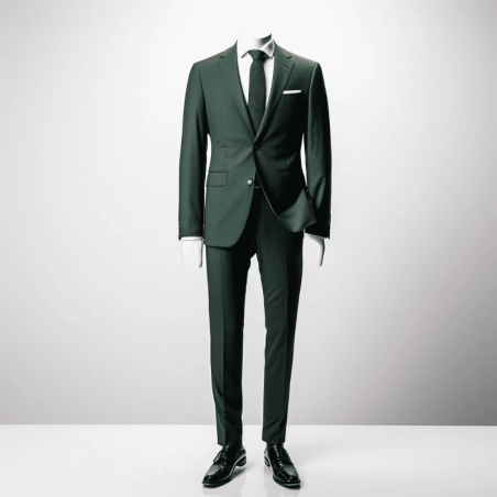 Two-Piece Slim-Fit Suit with Notched Lapel