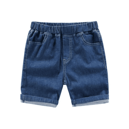 Casual Denim Shorts with Adjustable Waist