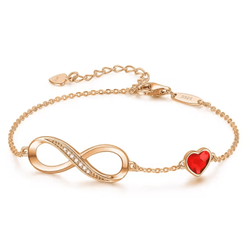 Adjustable Charm Bracelet with Swarovski Crystals