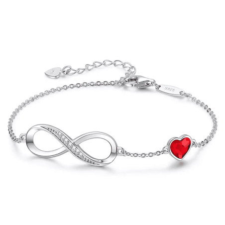 Adjustable Charm Bracelet with Swarovski Crystals