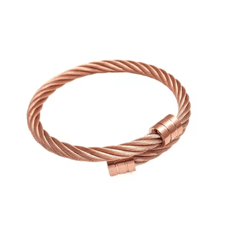 Gold-Plated Cuff Bangle with Open Design