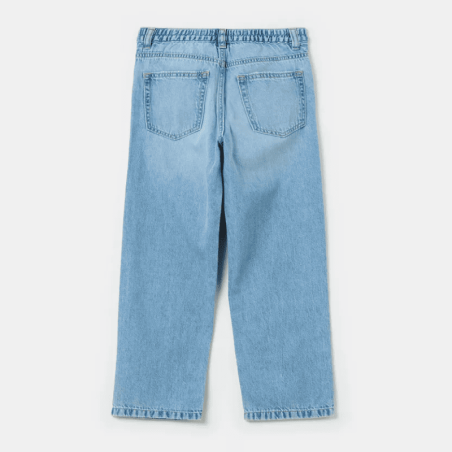 Relaxed Fit Denim Jeans with Casual Knitted Top