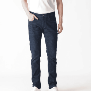 Jeans de mezclilla elástica delgada para la comodidad diaria