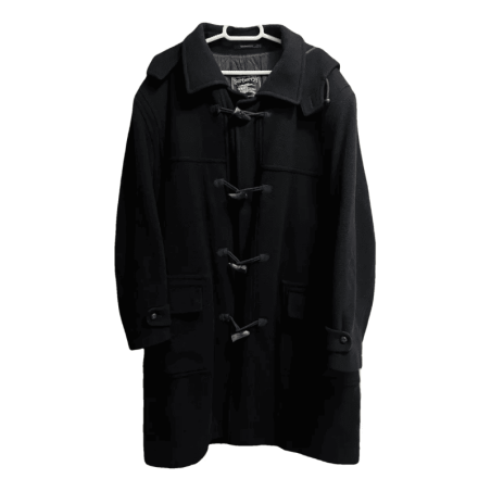 Classic Wool Blend Coat with Button Closure