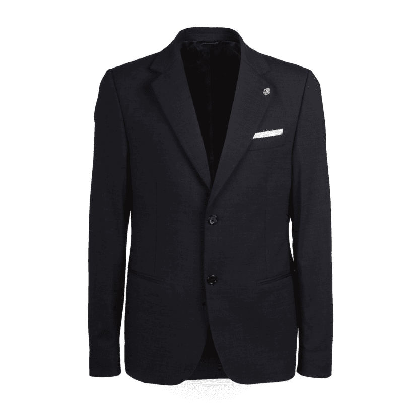 Tailored Single-Breasted Blazer with Pocket Detail