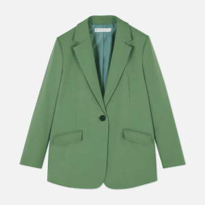 Op maat gemaakte blazer met één borsten met zakdetail