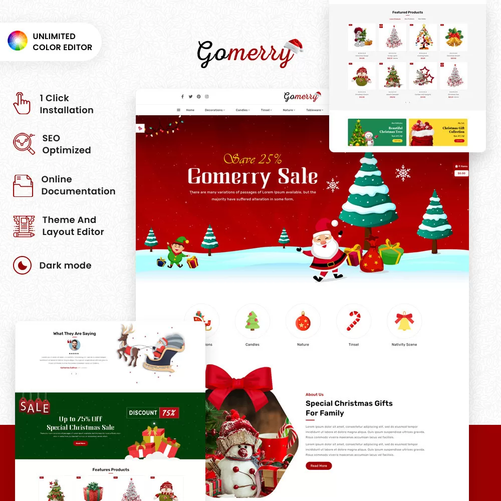Gomerry Beautiful Products for a Cozy Christmas