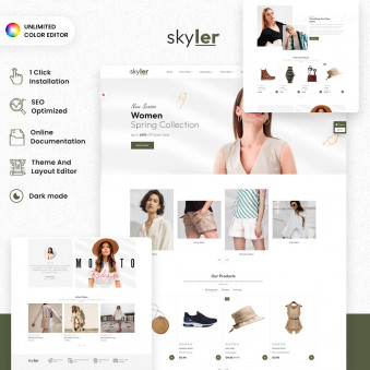 skyler: Modern Fashion Templates for Your Brand