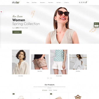 skyler: Modern Fashion Templates for Your Brand