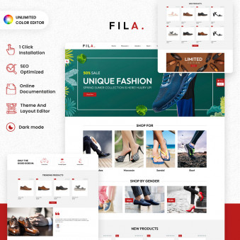 FILA: Elegant Designs for Shoe Shops