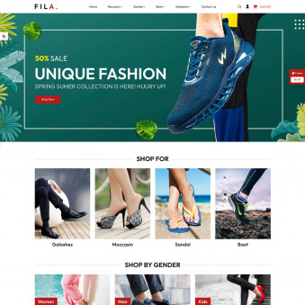 FILA: Elegant Designs for Shoe Shops
