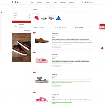 FILA: Elegant Designs for Shoe Shops