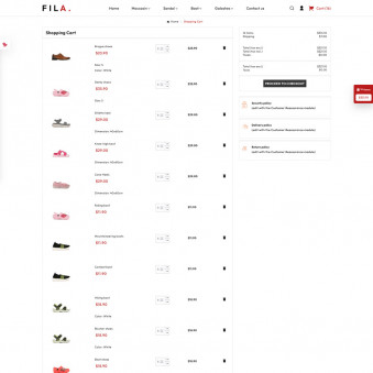FILA: Elegant Designs for Shoe Shops
