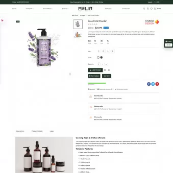 Melia Home Beauty: Stylish Templates for Makeup Stores