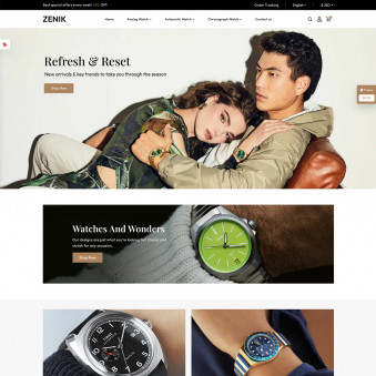 Zenik - Luxury Watch Themes for Your Store