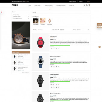 Zenik - Luxury Watch Themes for Your Store