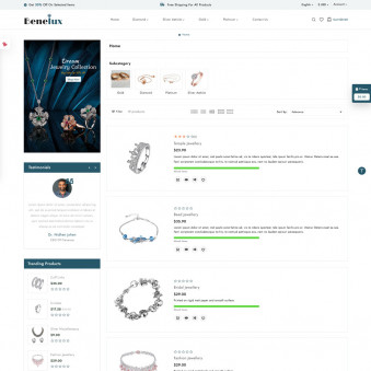 Beneiux - Stunning Templates for Jewelry Boutiques