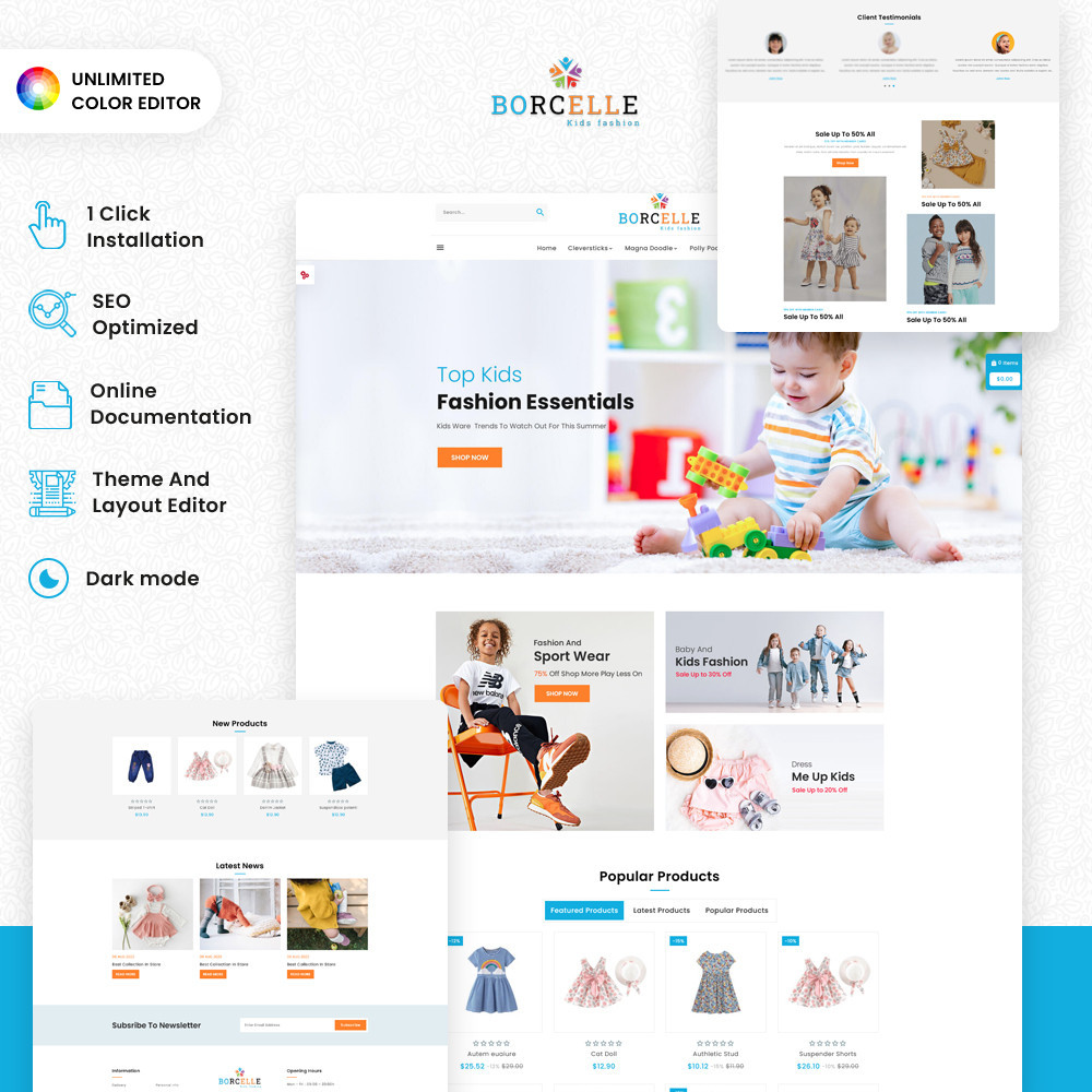 BORCELLE - Cute and Trendy Templates for Kids' Fashion BORCELLE - Cute and Trendy Templates for Kids' Fashion