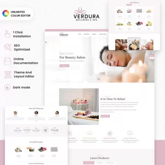 VERDURA SPA - Stylish Templates for Spas and Salons