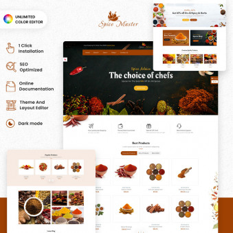 Spice Master - Fresh Templates for Spice Stores