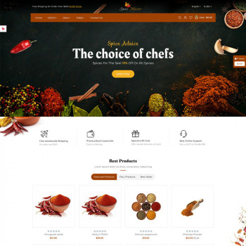 Spice Master - Fresh Templates for Spice Stores