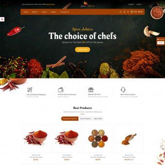 Spice Master - Fresh Templates for Spice Stores