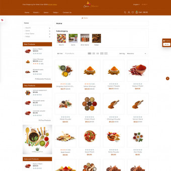 Spice Master - Fresh Templates for Spice Stores