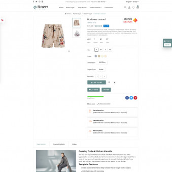 Roziy - Modern Themes for Fashion Brands