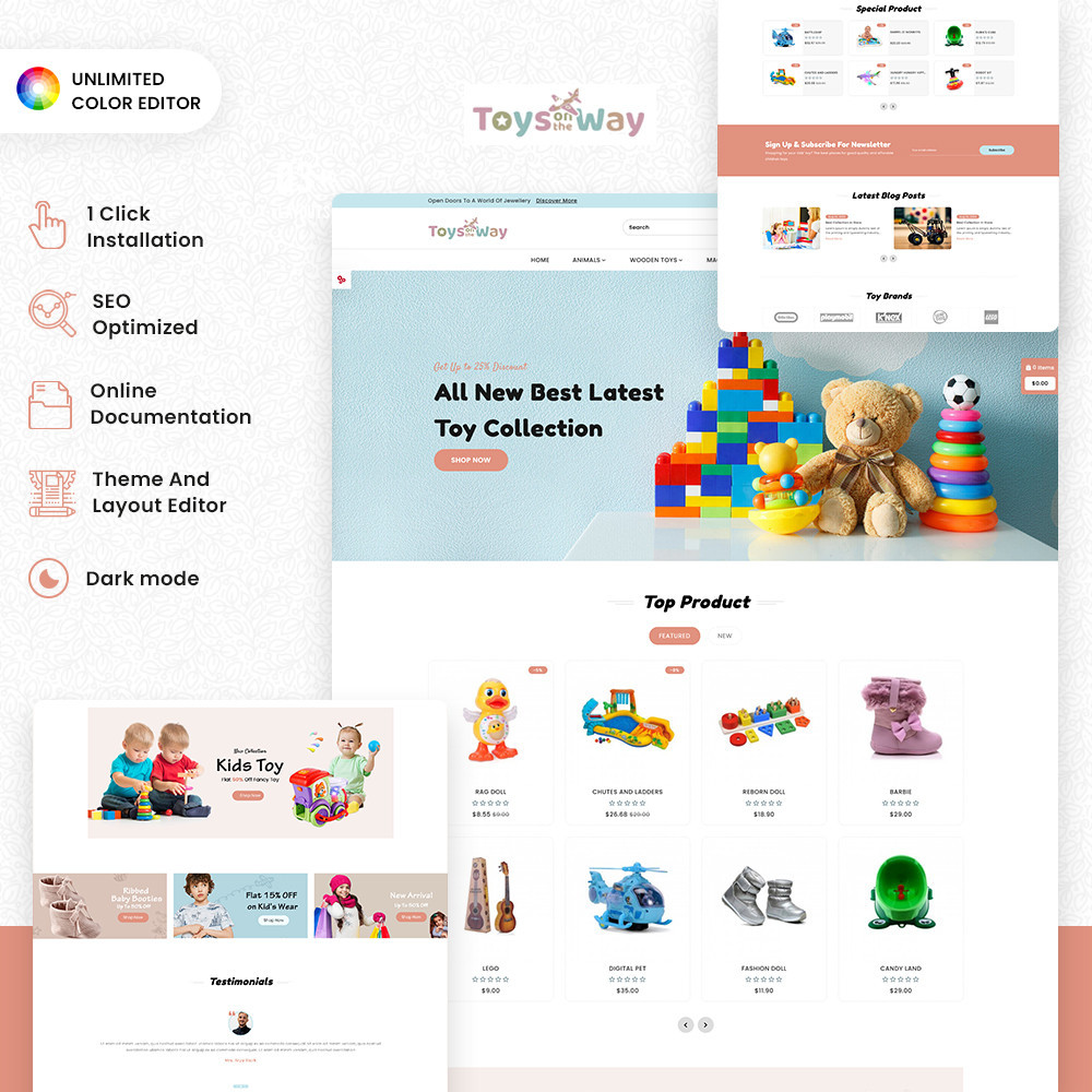 Toys on the way:Trendy Templates for Kids' Toy Stores Toys on the way:Trendy Templates for Kids' Toy Stores