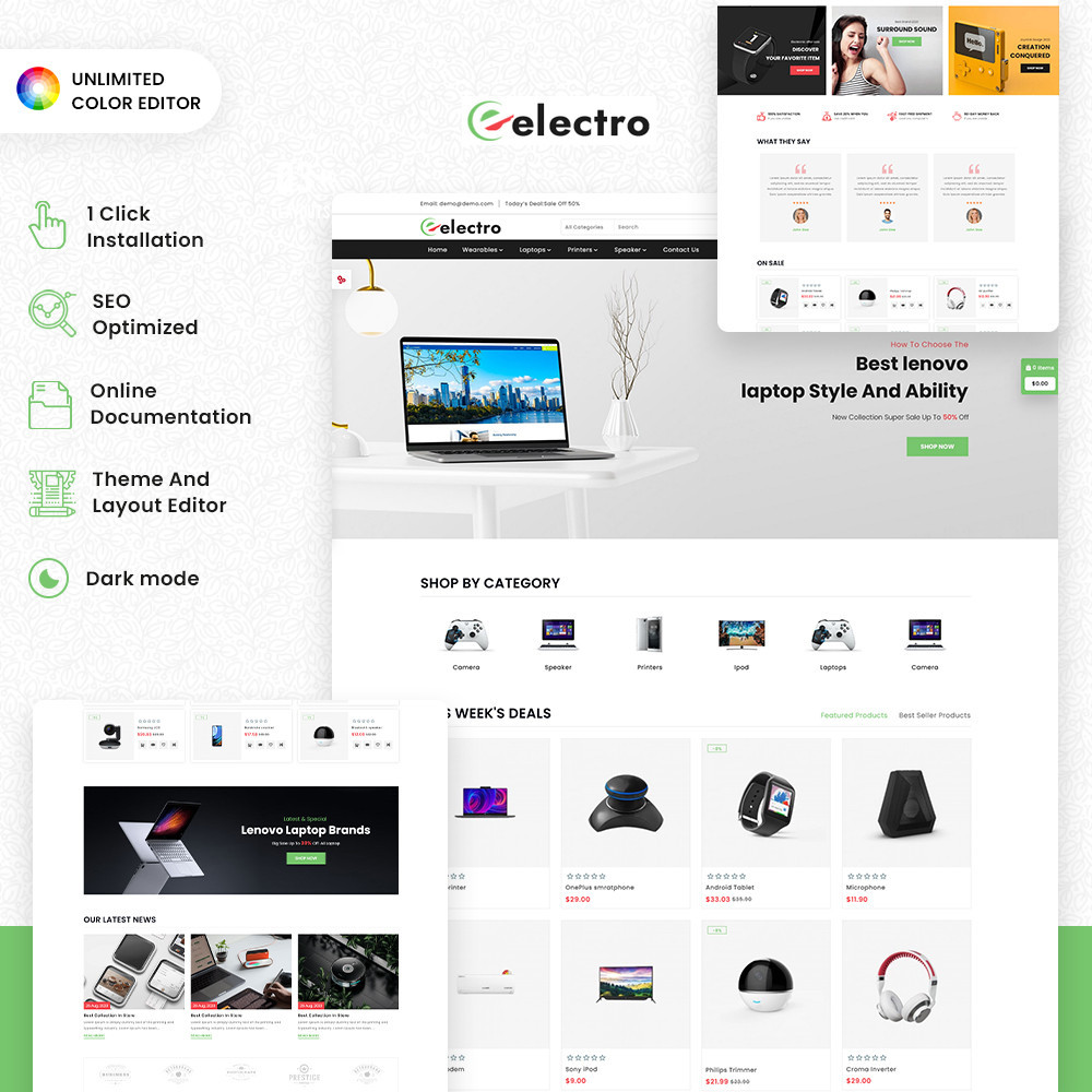 Electro Modern Theme for Electronics Stores Electro Modern Theme for Electronics Stores