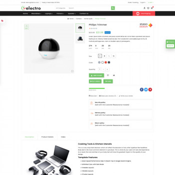 Electro Modern Theme for Electronics Stores